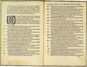 Luther's 95 theses in Latin